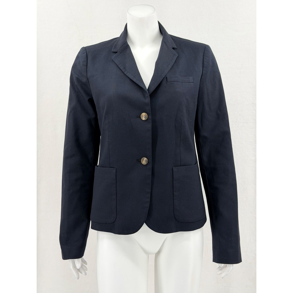 Gap Blazer Womens 10 Navy Academy Jacket Stretch Preppy Academia Corpcore Work
